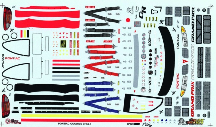 Slixx Decals PONTIAC GOODIES SHEET