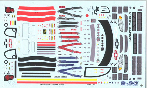 Slixx Decals 2002 MONTE CARLO GOODY SHEET