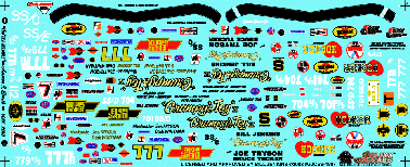 Slixx Decals Grumpy Jenkins '67/'68 Camaro and '68 Nova Superstocks