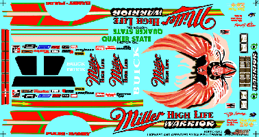Slixx Decals Dale Pulde Miller Warrior Buick Somerset Regal F/C