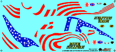 Slixx Decals Mike Sullivan's Red, White, & Blue Fiat F/C