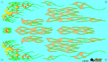 Slixx Decals FLAME SHEET 6 (KILLER FLAMES!)