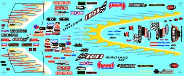 Slixx Decals 06 KB RACING TOP FUEL DRAGSTER DRIVEN BY HILLARY WILL