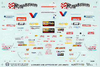 Slixx Decals JOE AMATO'S '96 KEYSTONE TOP FUEL DRAGSTER