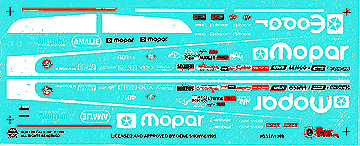 SLIXX DECALS GENE SNOW'S LAST TOP FUEL CAR