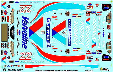 '97 #22 VALVOLINE TRANS-AM MUSTANG-BRIAN SIMO